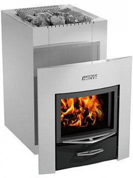 Дровяная печь Harvia 22 Duo Steel, для парной бани