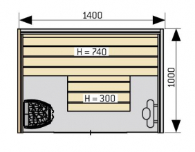Финская сауна Harvia Capella Dual SC1410D