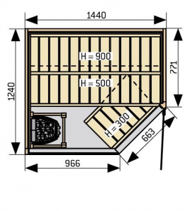 Сауна Harvia Sirius SC1412K