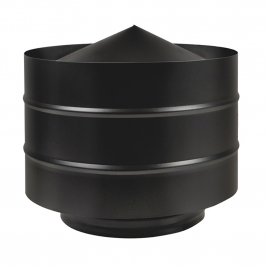 Дефлектор Везувий BLACK (AISI 430/0,5мм) д.150х250