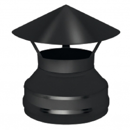 Оголовок Везувий BLACK (AISI 430/0,5мм) д.150х250, нержавеющая сталь